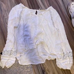 hollister white long sleeve